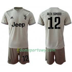 Koszulka Juventus Alex Sandro 12 Dziecięcy Wyjazdowe Koszulki Piłkarskie 2018-2019 Krótki Rękaw